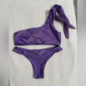 Boutique Purple Bikini with Side Tie